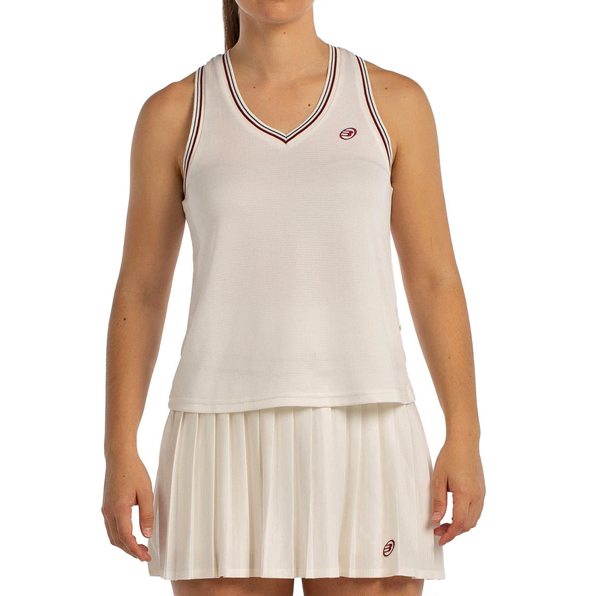 CAMISETA S/MANGAS BULLPADEL AZA MUJER BEIGE