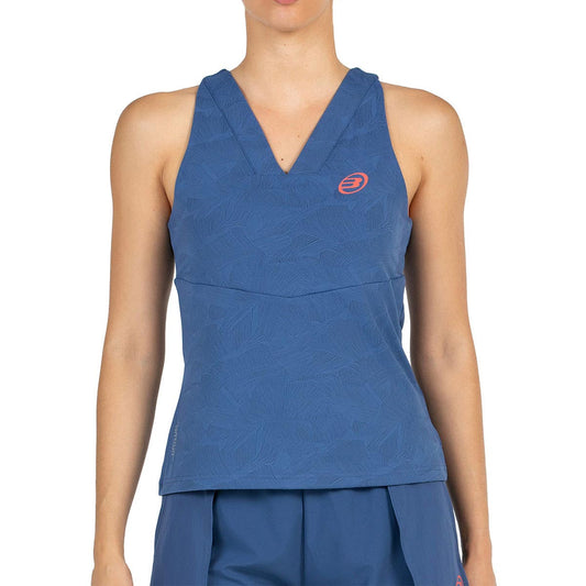 CAMISETA TIRANTES BULLPADEL CORTEGA MUJER AZUL OSCURO