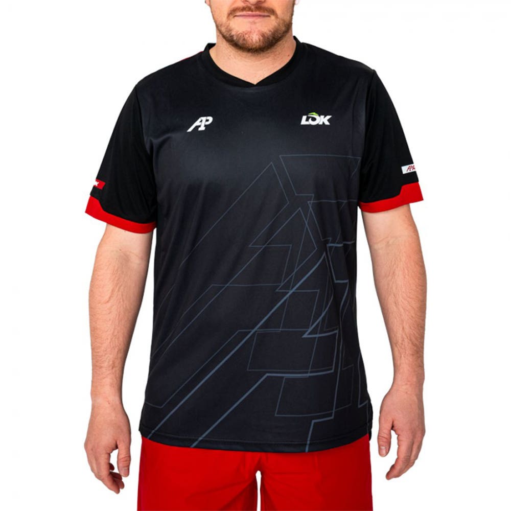 CAMISETA LOK PIKES A1 PÁDEL NEGRO