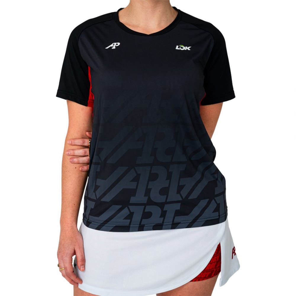 CAMISETA LOK STANISH A1 PADEL MUJER NEGRO