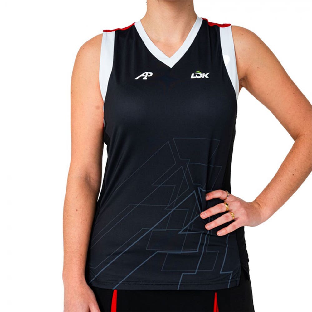 CAMISETA LOK WASATCH A1 PÁDEL MUJER NEGRO