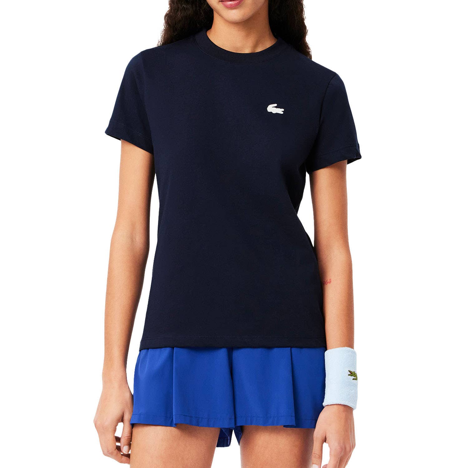 CAMISETA LACOSTE CORE PERFORMANCE MUJER AZUL MARINO