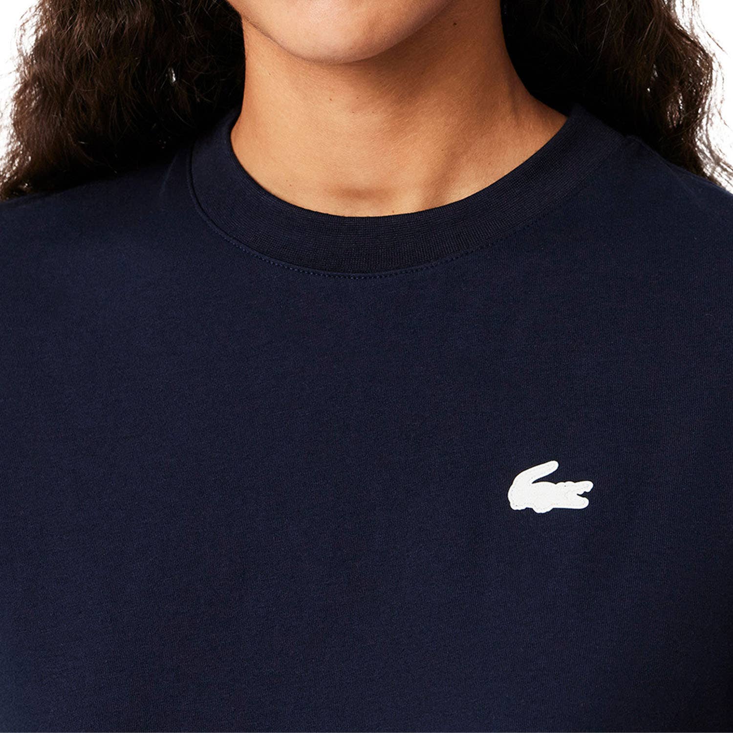 CAMISETA LACOSTE CORE PERFORMANCE MUJER AZUL MARINO