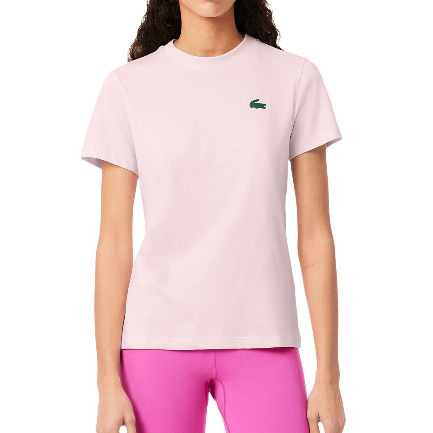 CAMISETA LACOSTE CORE PERFORMANCE MUJER ROSA