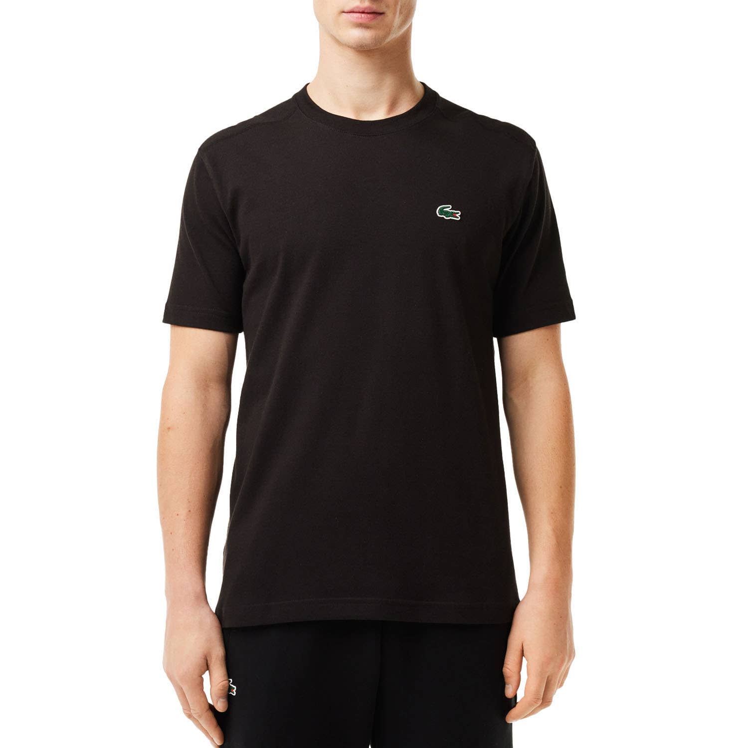 CAMISETA LACOSTE CORE PERFORMANCE TH7618 NEGRO