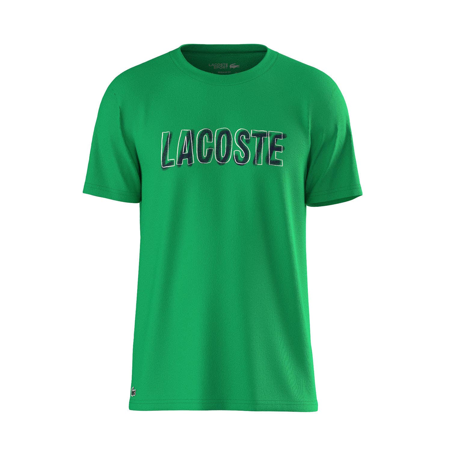 CAMISETA LACOSTE ESTAMPADA ULTRA DRY VERDE