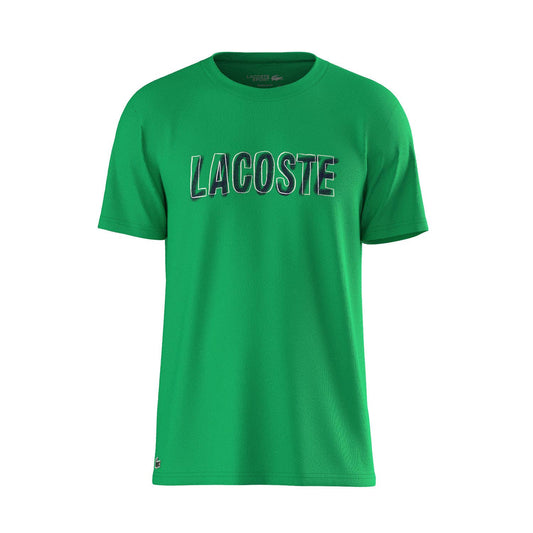 CAMISETA LACOSTE ESTAMPADA ULTRA DRY VERDE