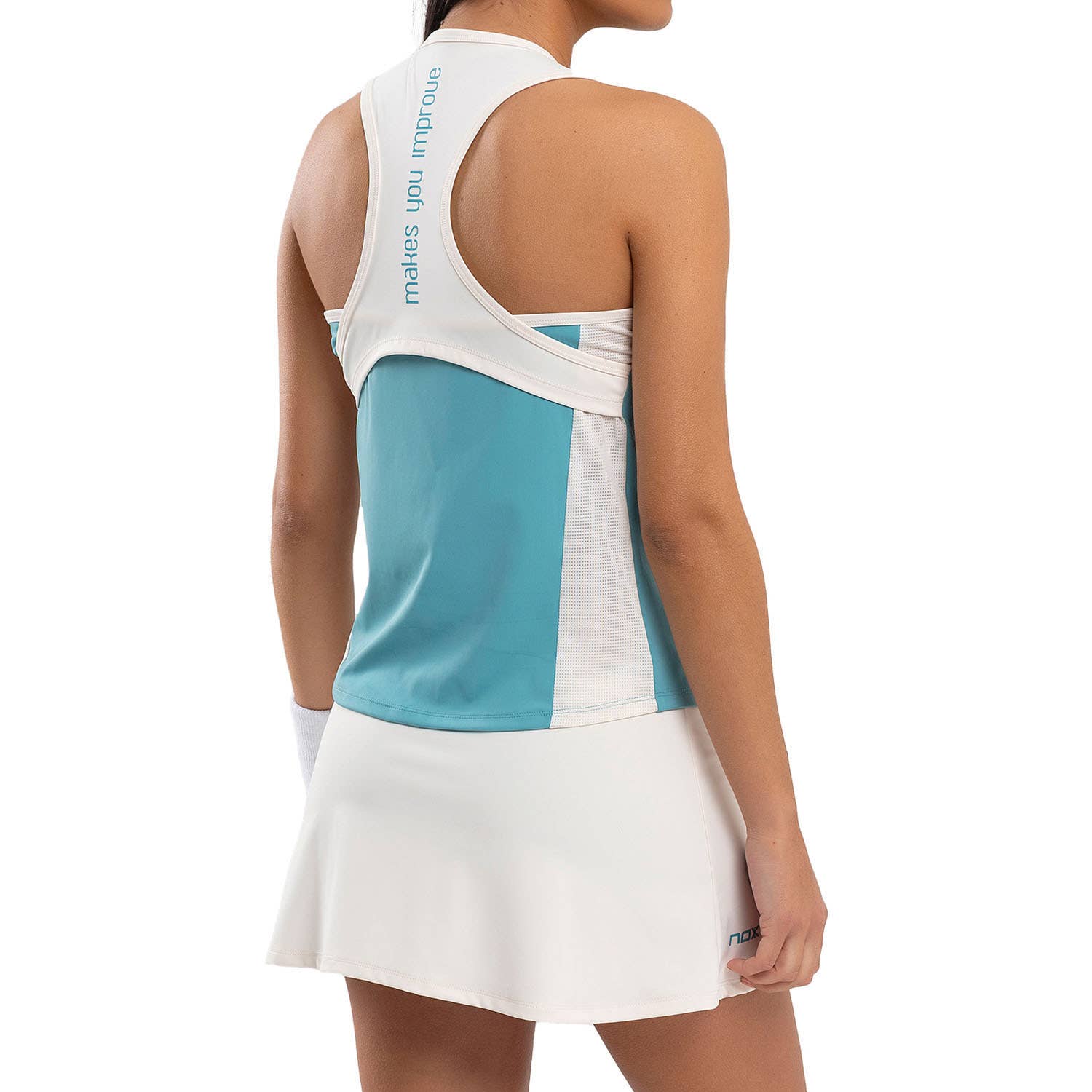 CAMISETA TIRANTES NOX PRO MUJER AZUL TURQUESA