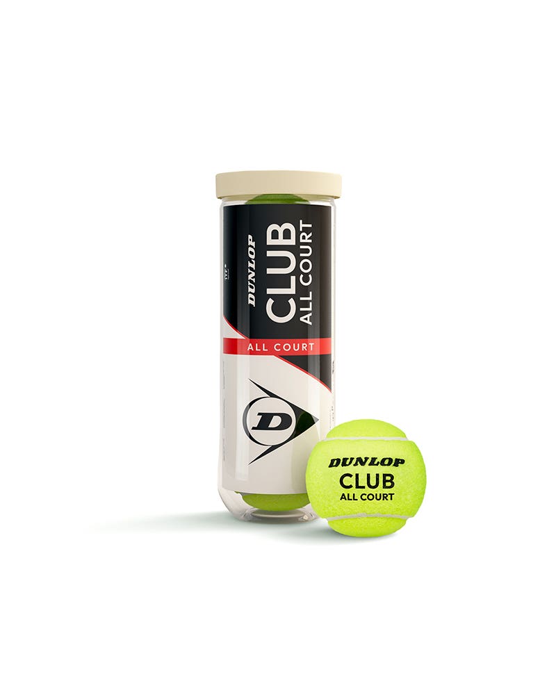 BOTE DE 3 BOLAS DUNLOP CLUB ALL COURT