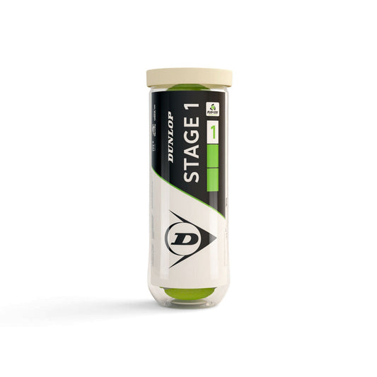 BOTE DE 3 BOLAS DUNLOP STAGE 1 VERDE
