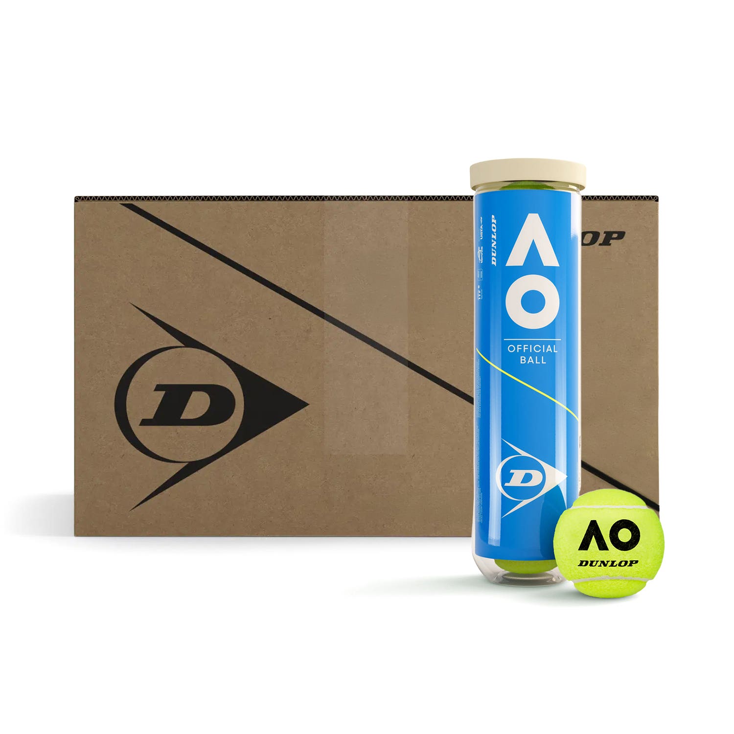 CAJÓN 18 BOTES X 4 BOLAS DUNLOP AUSTRALIAN OPEN 4PET