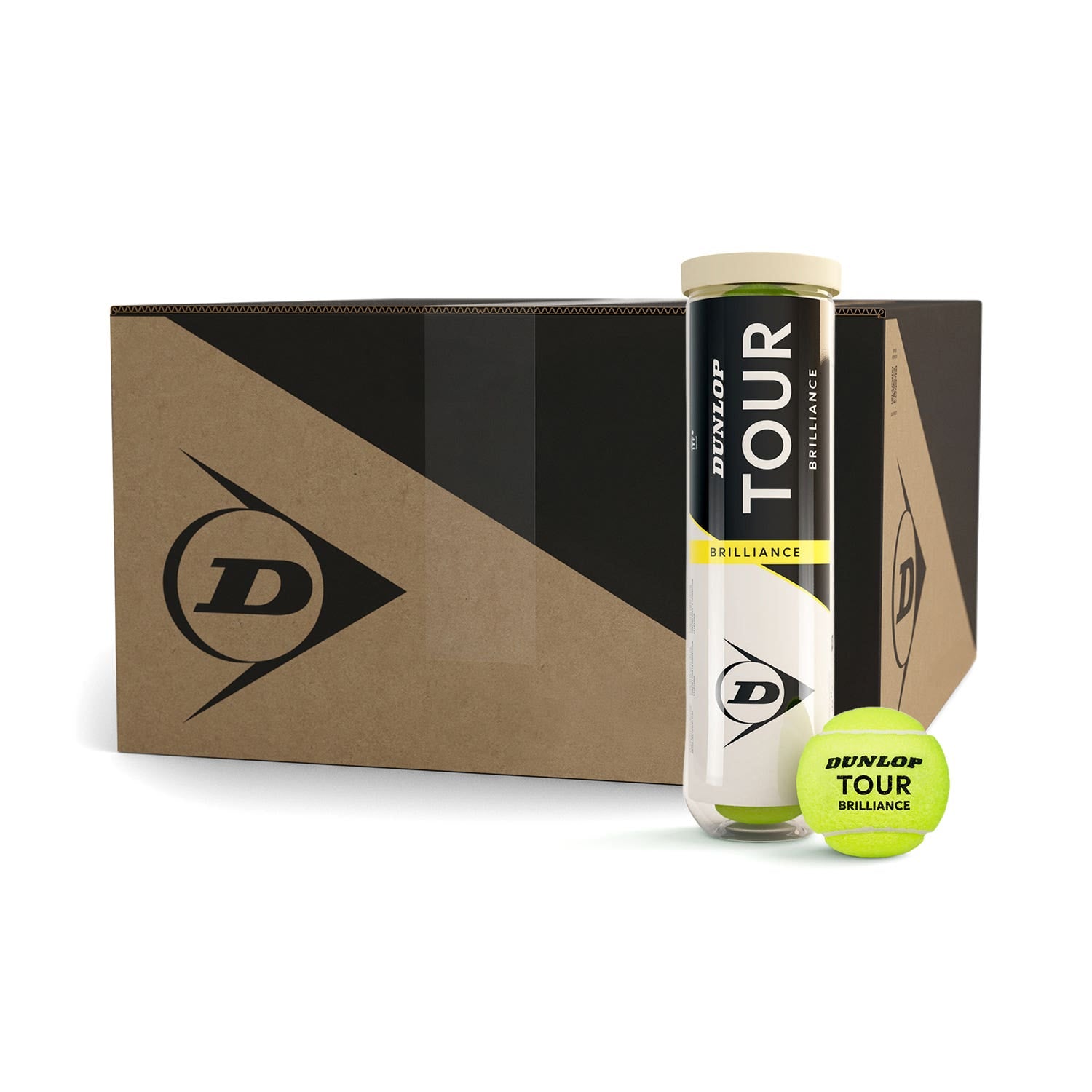 CAJÓN 18 BOTES X 4 BOLAS DUNLOP TOUR BRILLIANCE 4PET