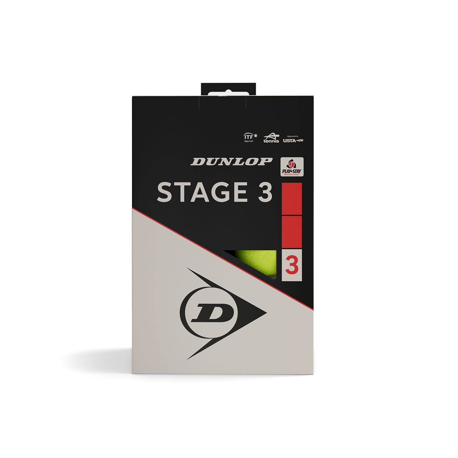 CUBO DE 12 BOLAS DUNLOP STAGE 3 RED 12BOX