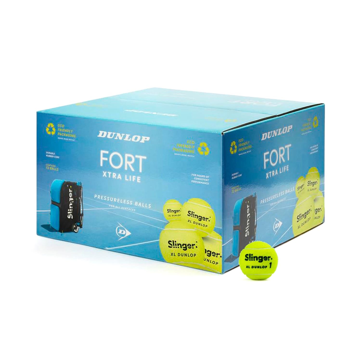 CUBO DE 72 BOLAS DUNLOP FORT XTRA LIFE