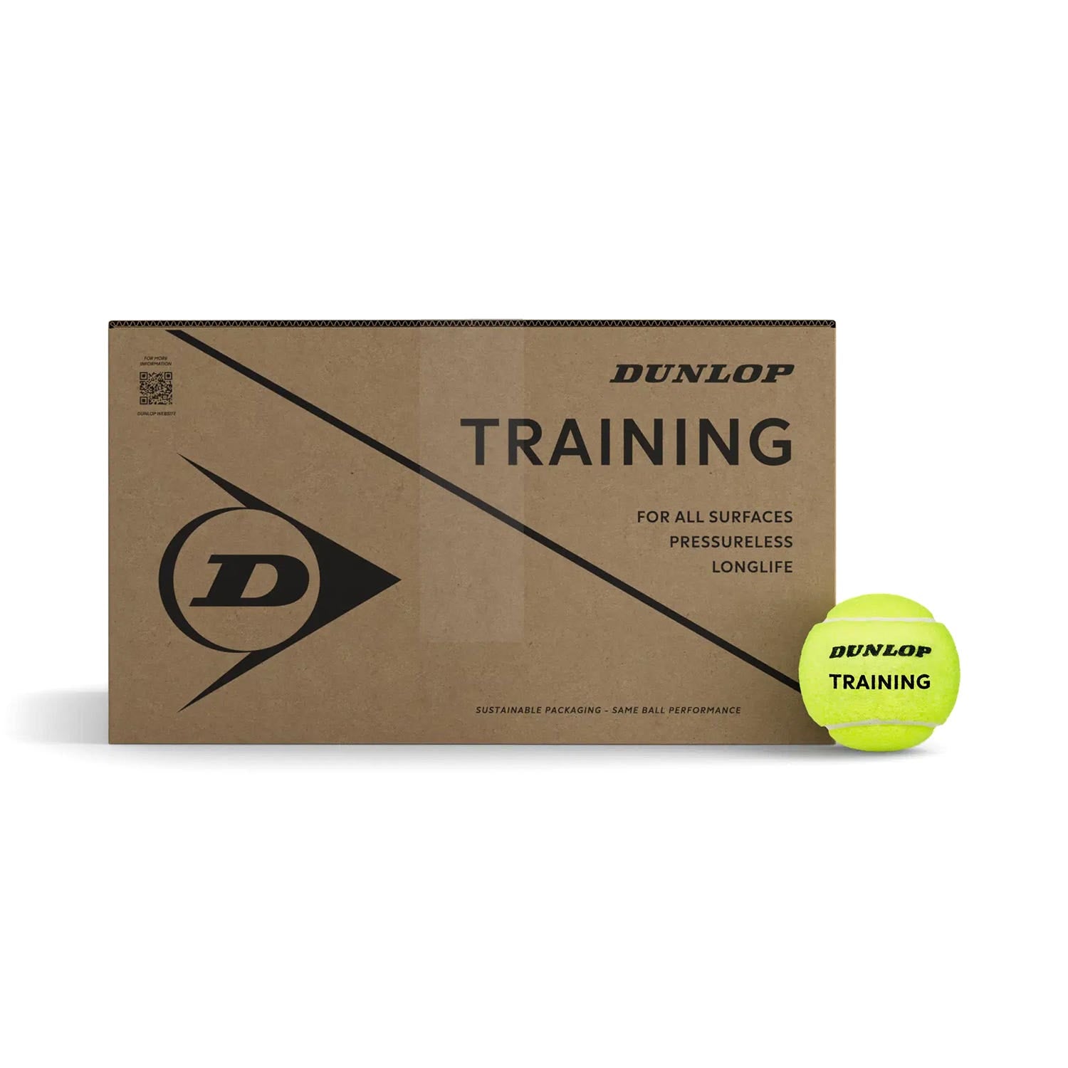 CUBO DE 72 BOLAS DUNLOP TRAINING YLW 72BOX