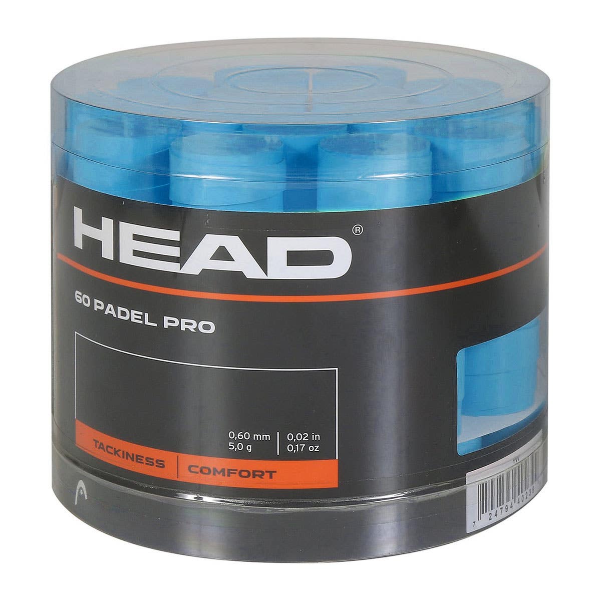 CUBO 60 UDS. OVERGRIPS HEAD PADEL PRO BLUE