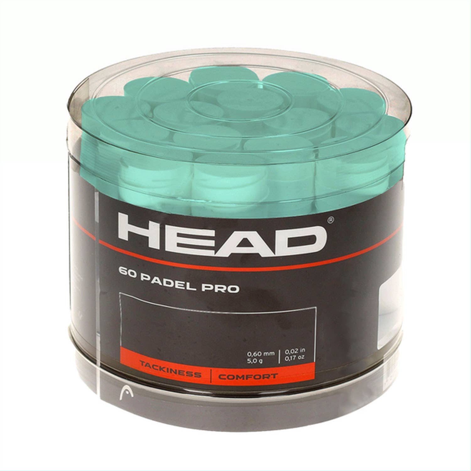 CUBO 60 UDS. OVERGRIPS HEAD PADEL PRO MENTA