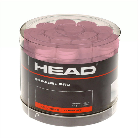 CUBO 60 UDS. OVERGRIPS HEAD PADEL PRO ROSA