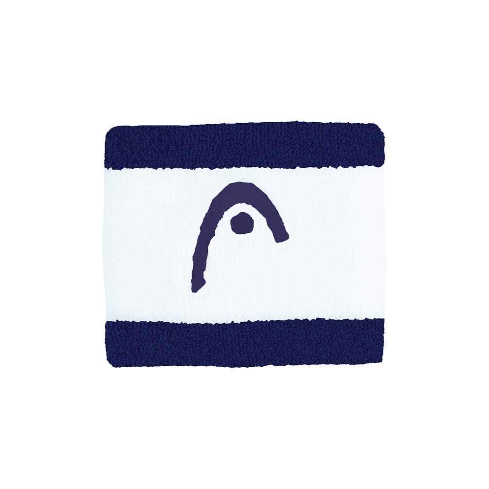 MUÑEQUERA HEAD STRIPED 2.5 AZUL MARINO