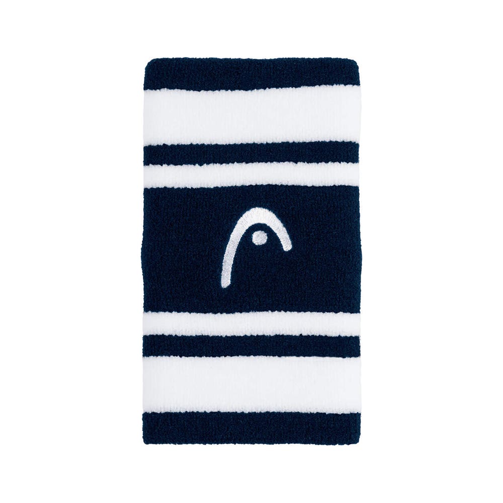 MUÑEQUERA HEAD STRIPED 2.5 AZUL MARINO