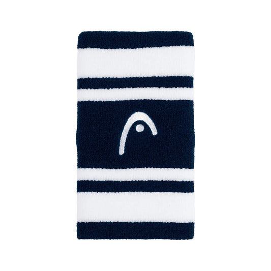 MUÑEQUERA HEAD STRIPED 2.5 AZUL MARINO