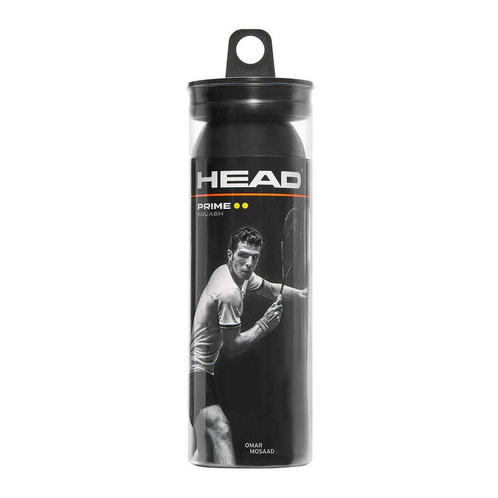 BOTE 3 BOLAS SQUASH HEAD NEGRO