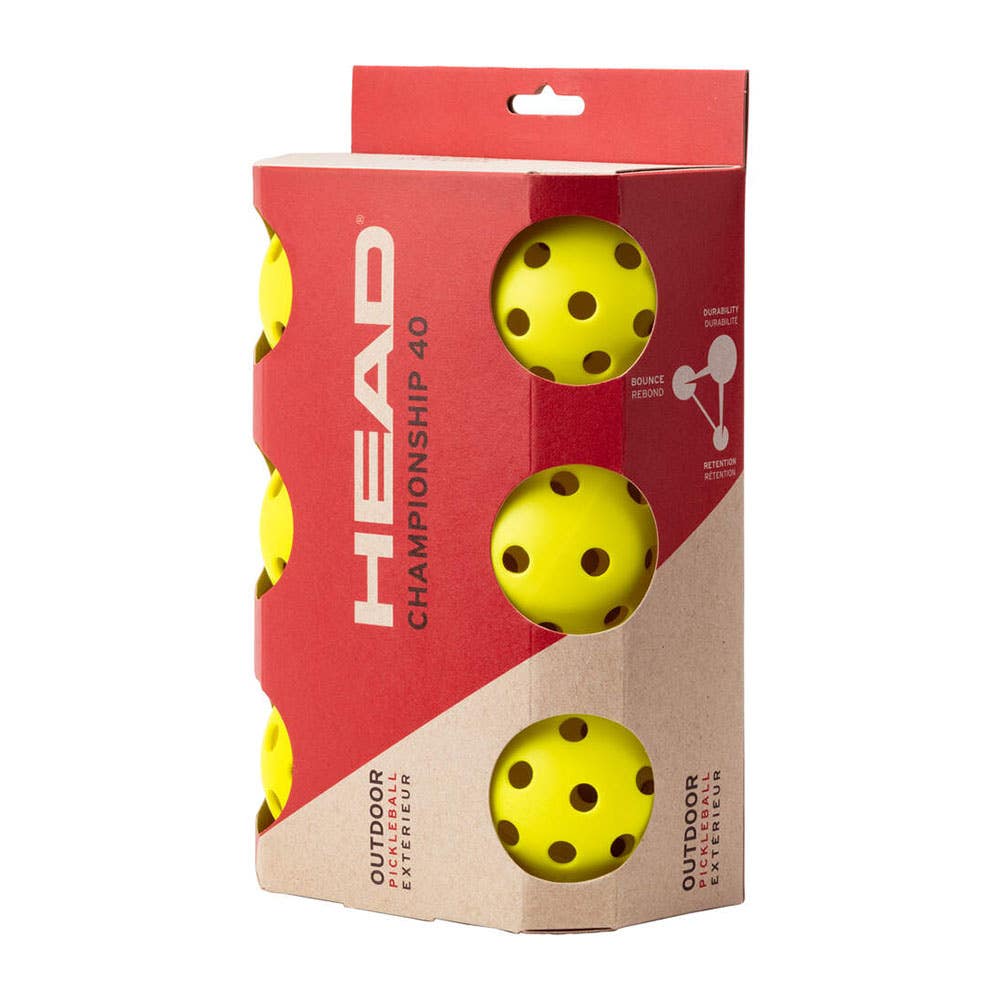 BOTE 6 BOLAS PICKLEBALL HEAD CHAMPIONSHIP 40 OUTDOOR 557021