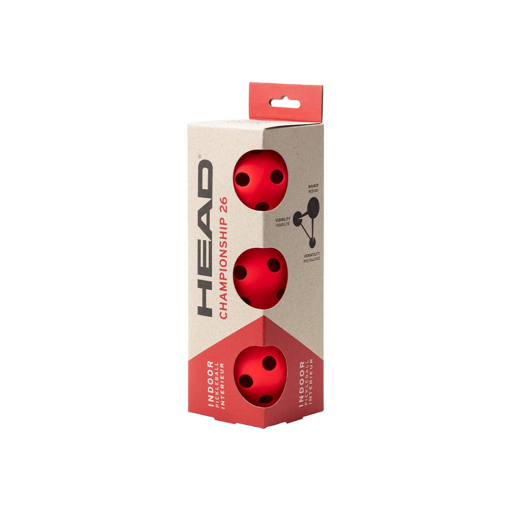 CAJON 12 BOTES 3 BOLAS DE PICKLEBALL 3B HEAD CHAMPIONSHIP 26 (12UNITS/MBO) 557023