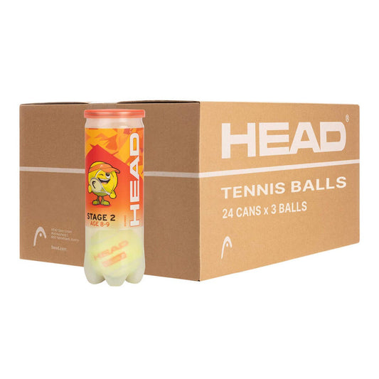 CAJON 24 BOTES 3 BOLAS DE TENIS 3B HEAD STAGE 2 ORANGE
