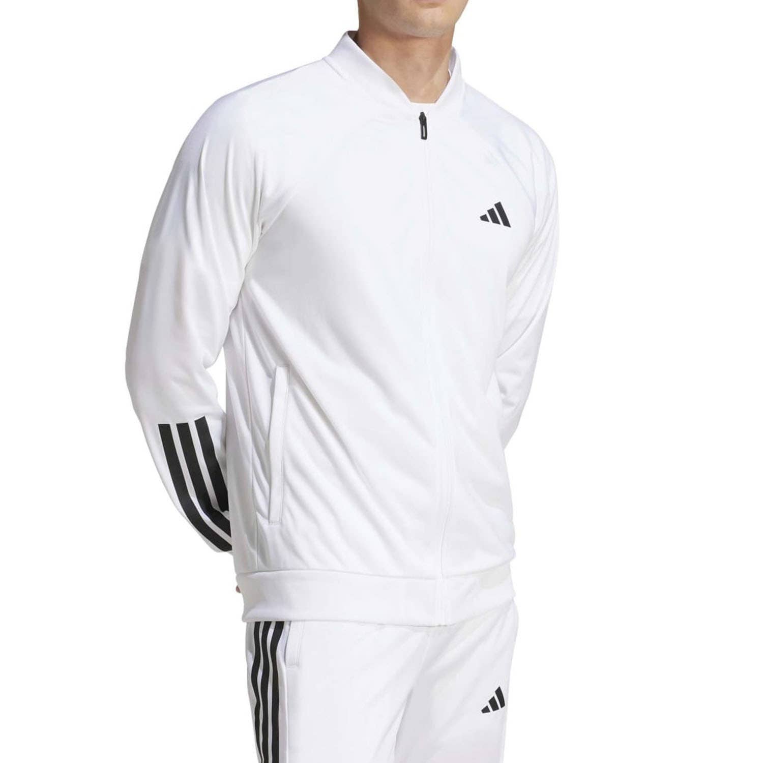 CHAQUETA CHANDAL ADIDAS 3 STRIPES HOMBRE BLANCO