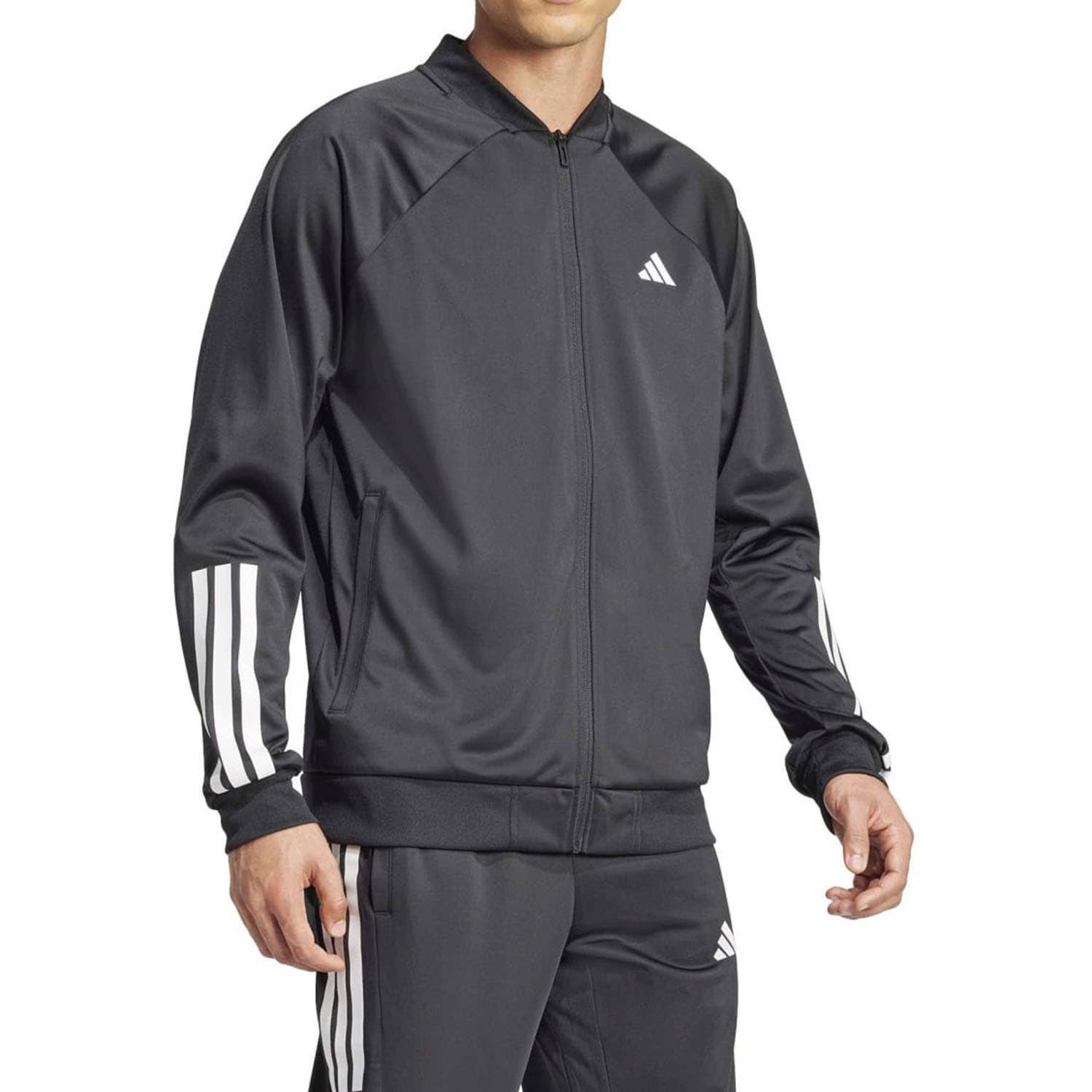 CHAQUETA CHANDAL ADIDAS 3 STRIPES HOMBRE NEGRO