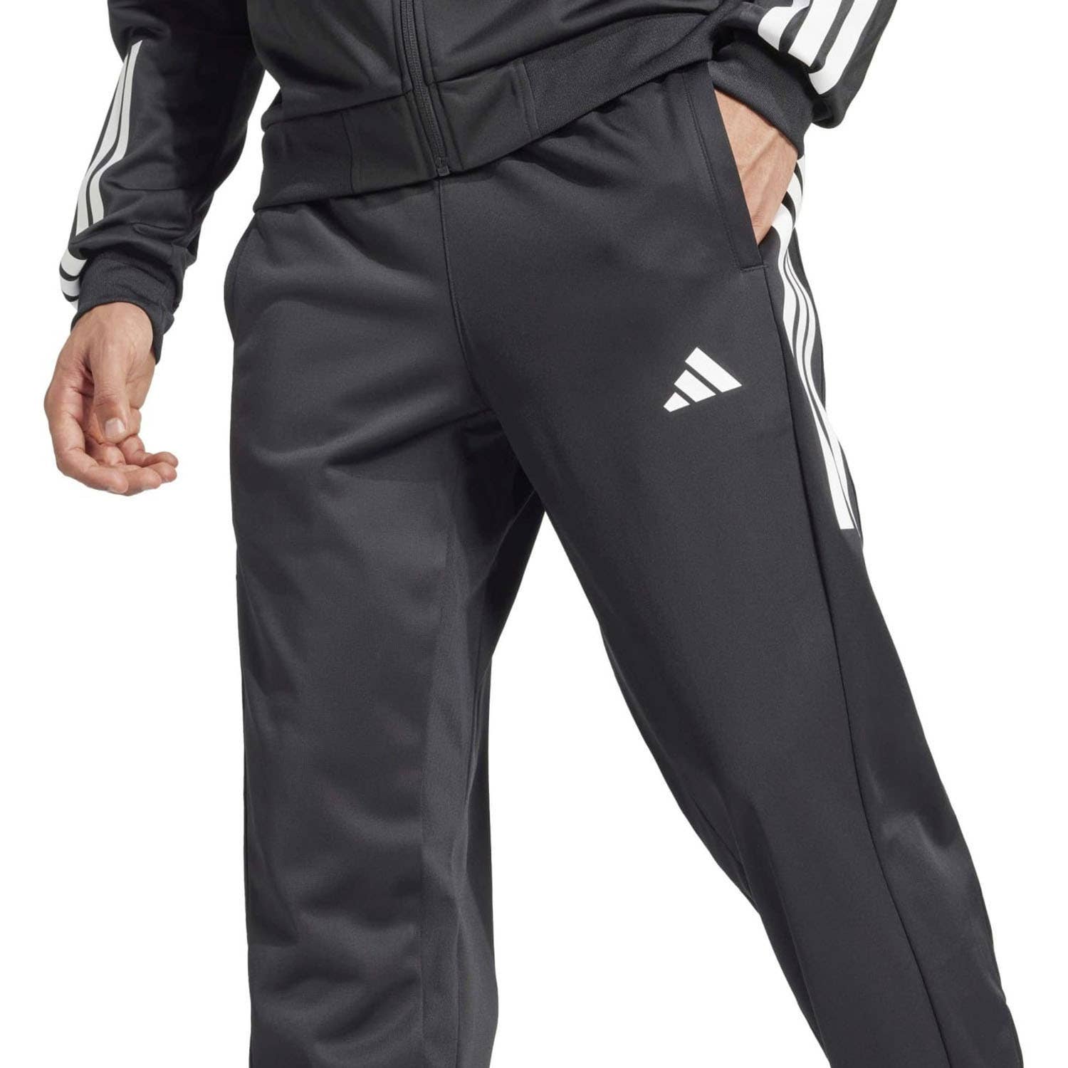 PANTALÓN LARGO ADIDAS 3 STRIPES KUE79 HOMBRE NEGRO