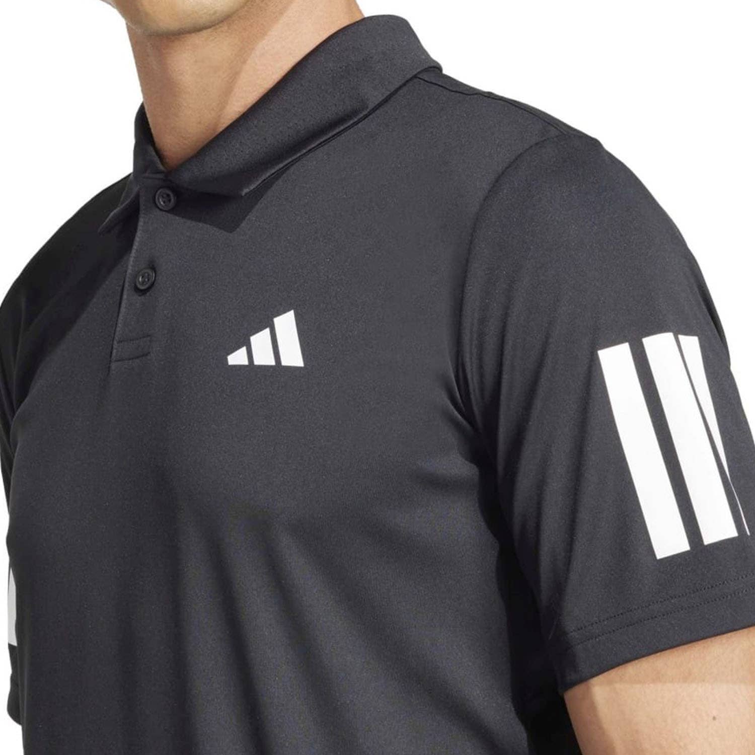 POLO ADIDAS CLUB 3 STRIPES NEGRO