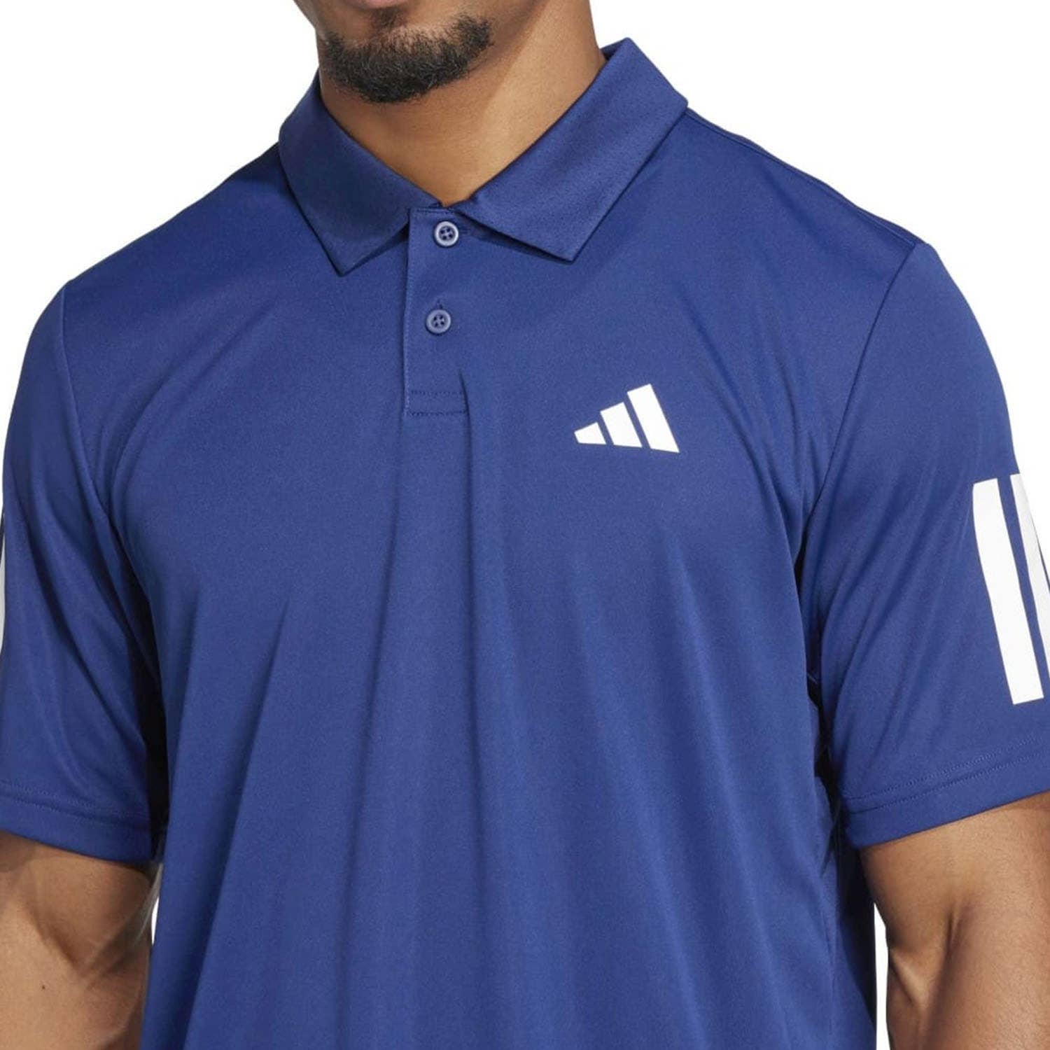 POLO ADIDAS CLUB 3 STRIPES AZUL