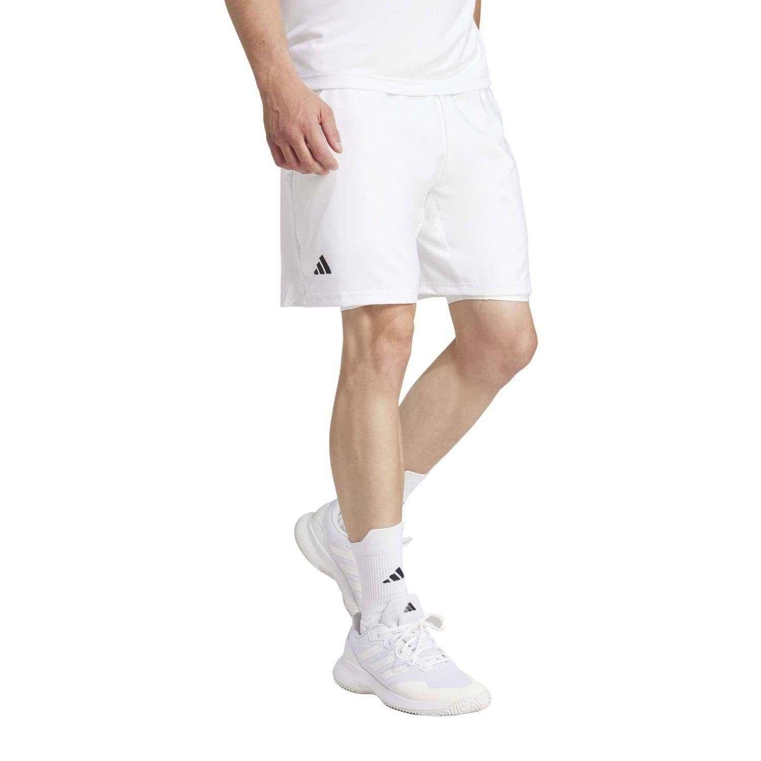 SHORT ADIDAS CLUB 2IN1 BLANCO