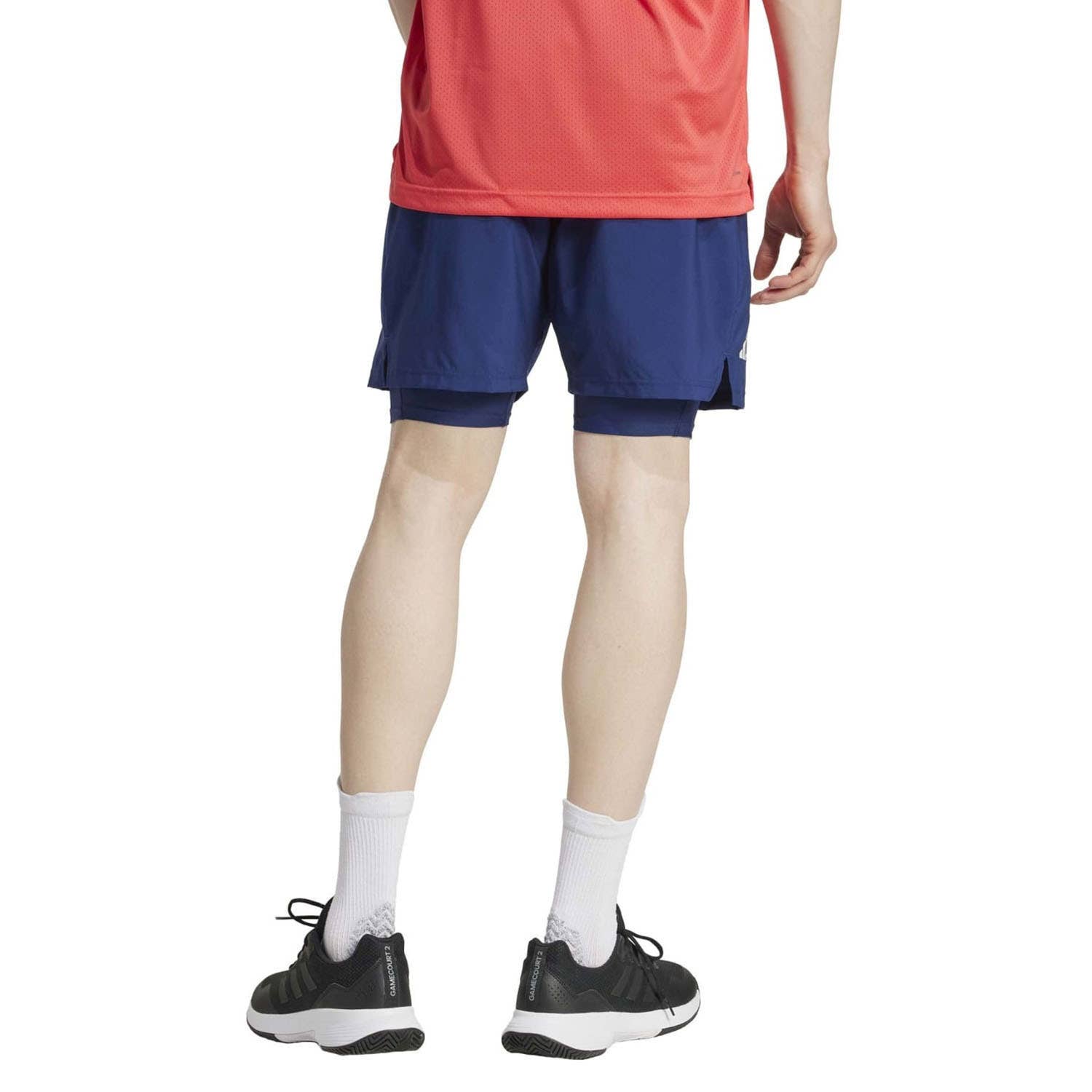 SHORT ADIDAS CLUB 2IN1 AZUL OSCURO