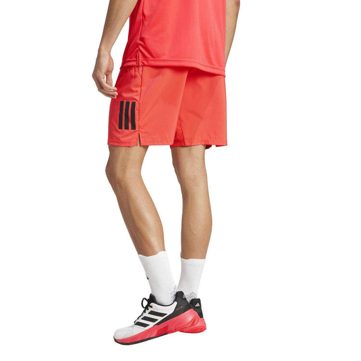 SHORT ADIDAS CLUB 3 STRIPES KUE78 7 INCH HOMBRE ROJO