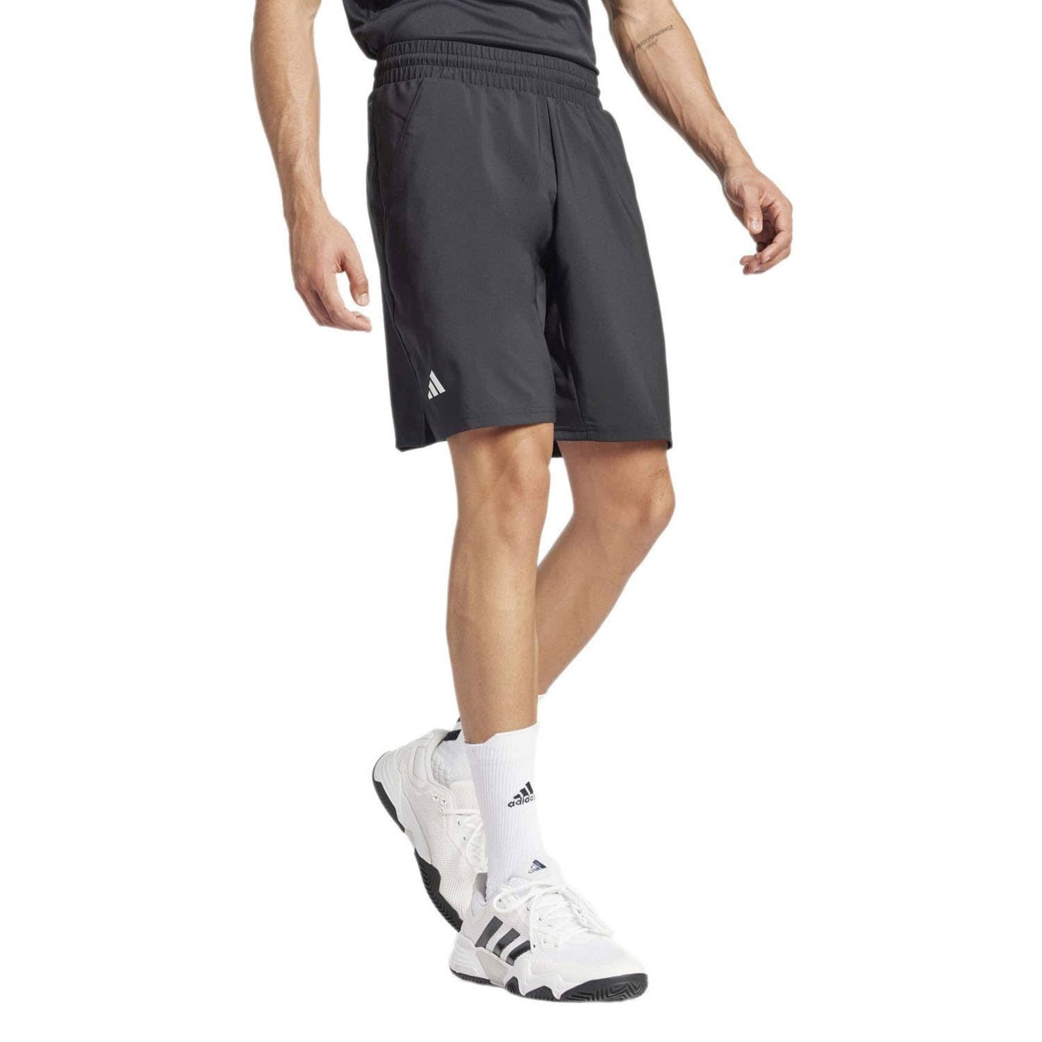 SHORT ADIDAS CLUB 3 STRIPES KUE78 9 INCH HOMBRE NEGRO