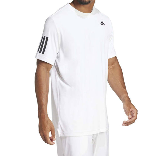 CAMISETA ADIDAS CLUB 3 STRIPRES KUE82 HOMBRE BLANCO