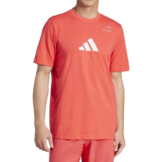 CAMISETA ADIDAS PADEL G HOMBRE CORAL