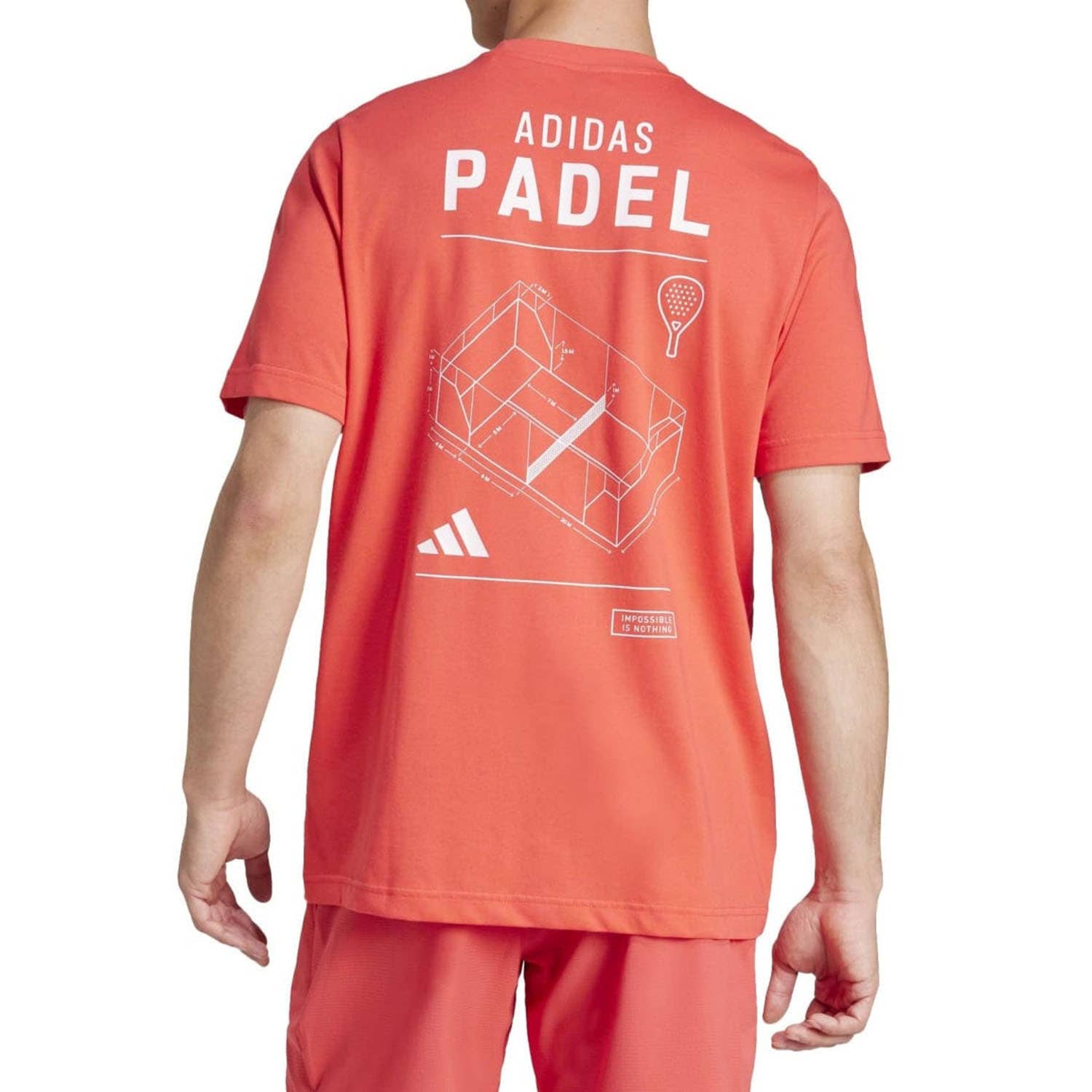 CAMISETA ADIDAS PADEL G HOMBRE CORAL