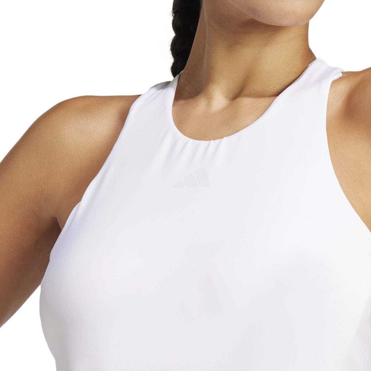 CAMISETA TIRANTES ADIDAS CLIMACOOL LOGO KVG89 MUJER BLANCO