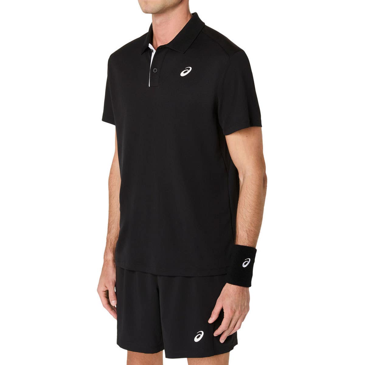 POLO ASICS COURT GRAPHIC NEGRO