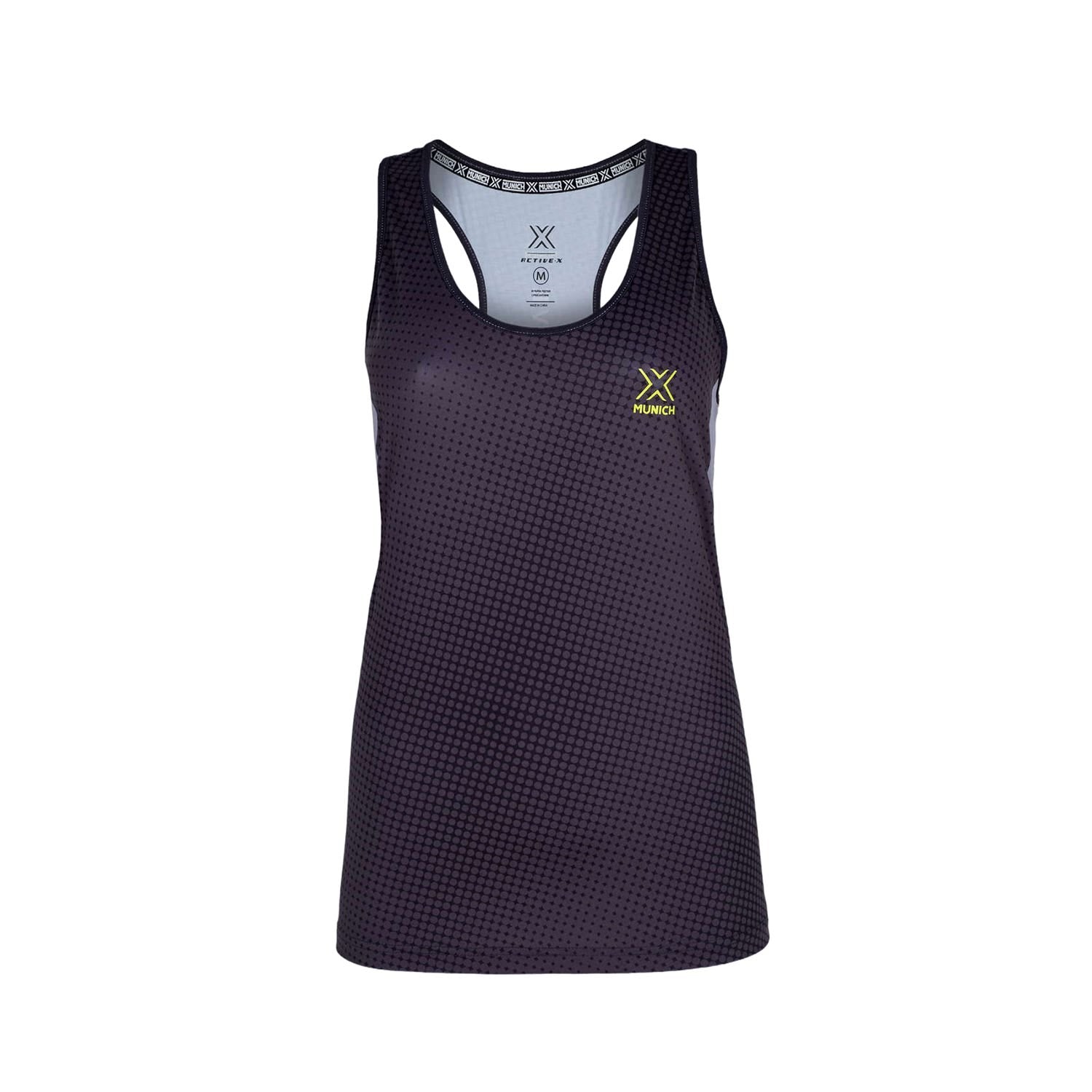 CAMISETA TIRANTES MUNICH CLUB MUJER NEGRO