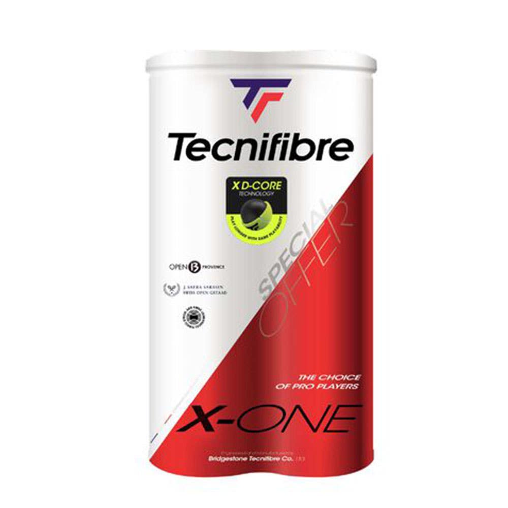 CAJÓN 36 BOTES TECNIFIBRE (18 BIPACKS) DE 4 BOLAS X-ONE TUBE PET