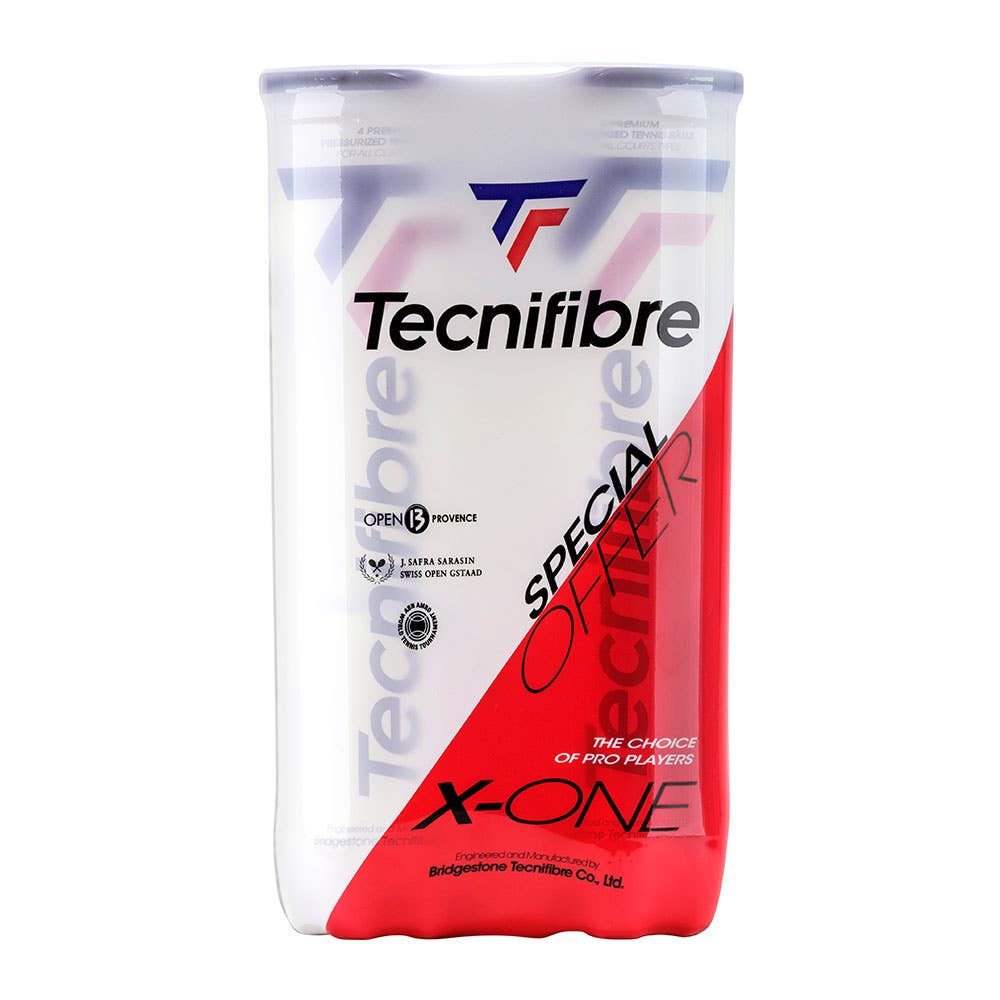 PELOTAS DE TENIS TECNIFIBRE X-ONE - PACK DE 2 BOTES