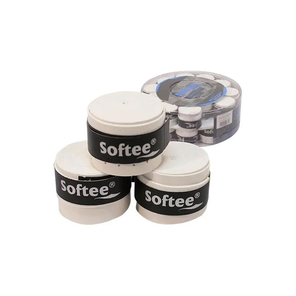 CUBO 30 OVERGRIPS SOFTEE PERFORADOS COMFORT BLANCO