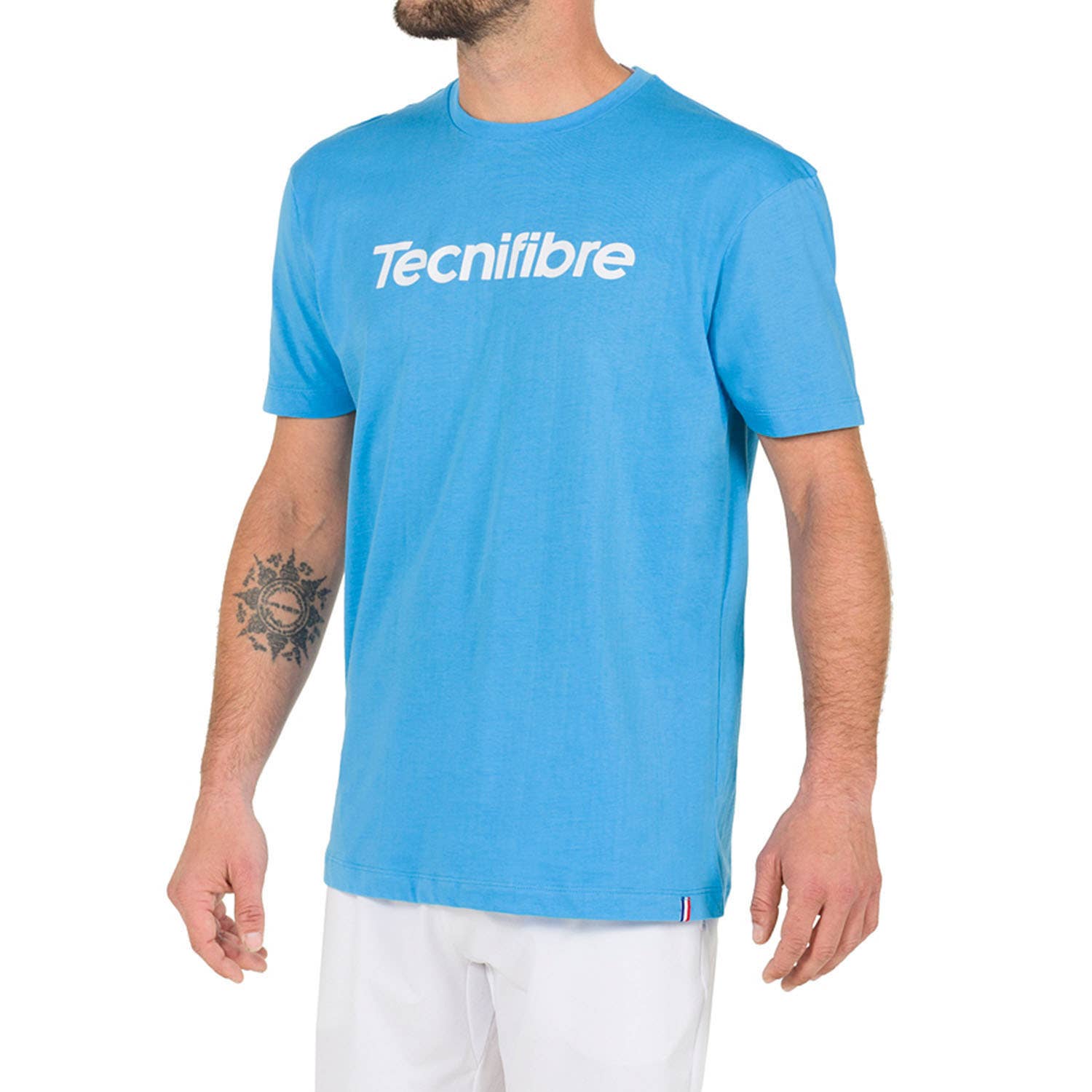 CAMISETA TECNIFIBRE TEAM COTTON BLUE