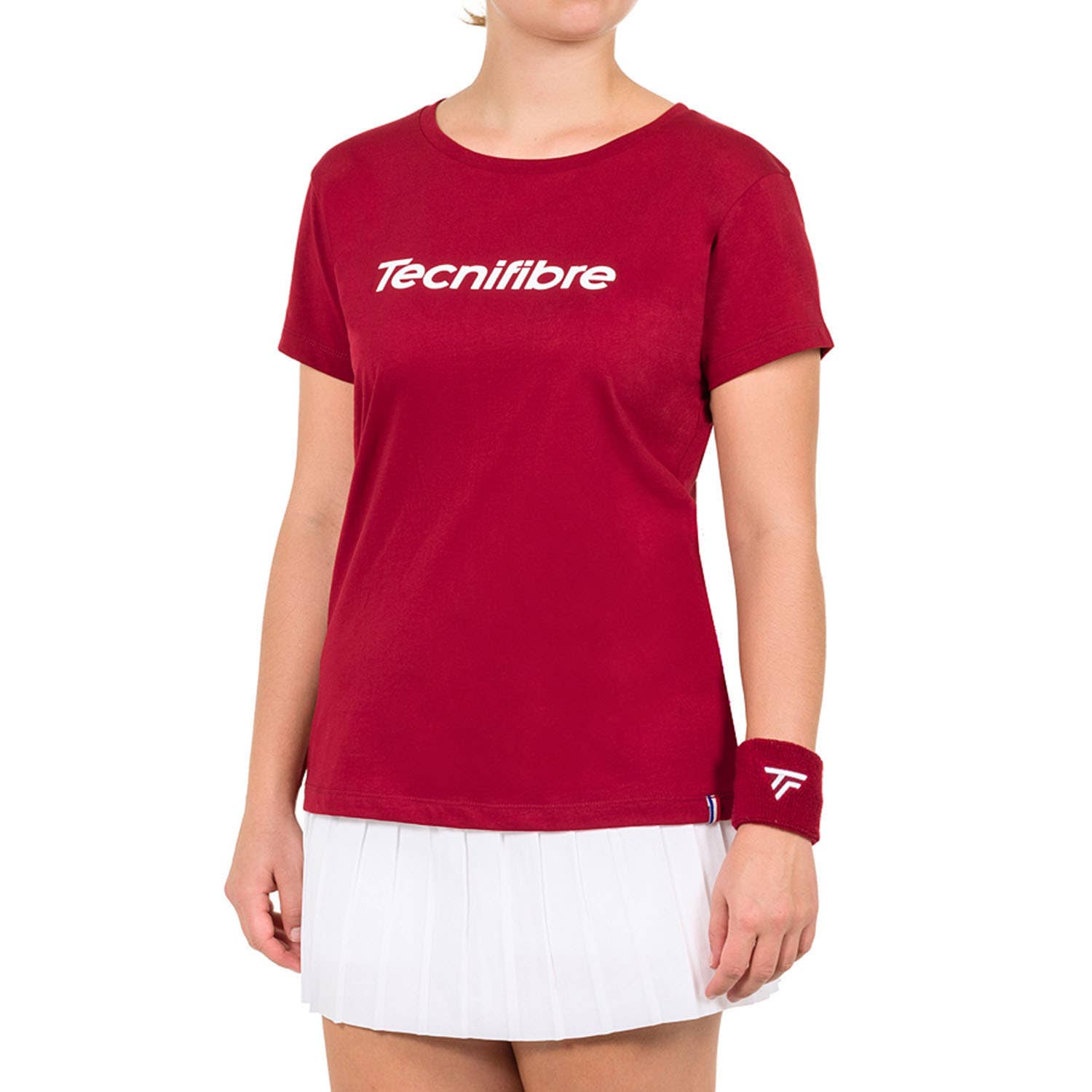 CAMISETA TECNIFIBRE TEAM COTTON MUJER ROJO