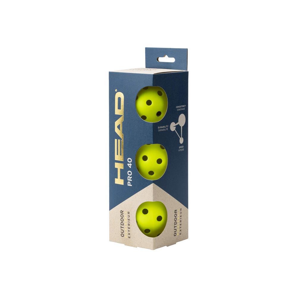 CAJÓN 12 BOTES 3 BOLAS DE PICKLEBALL HEAD PRO 40